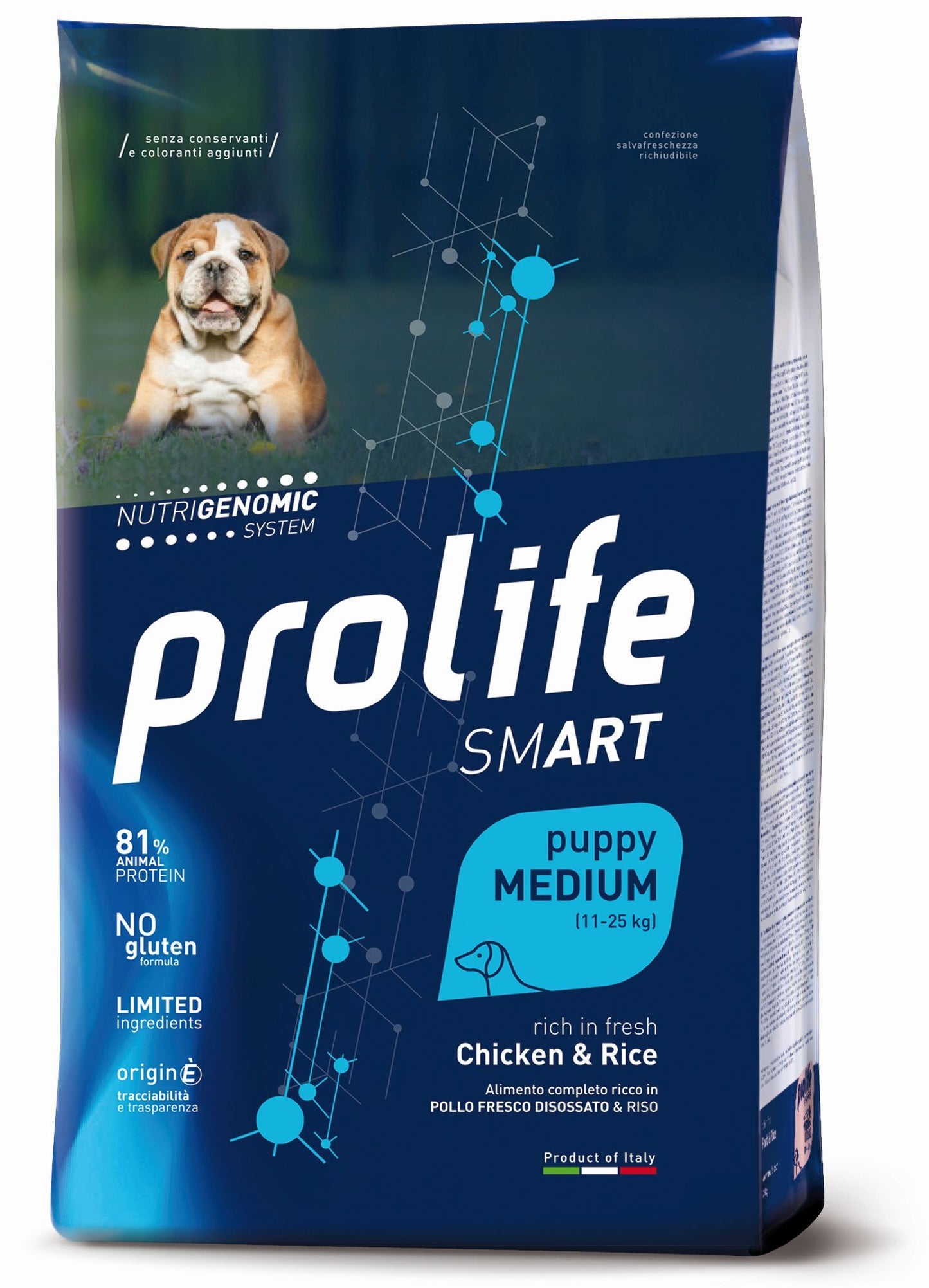 PROLIFE CANE SMART PUPPY MEDIUM POLLO & RISO 10 KG