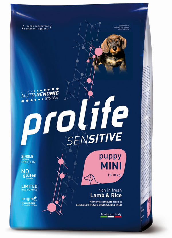 PROLIFE CANE SENSITIVE PUPPY MINI AGNELLO & RISO 2 KG