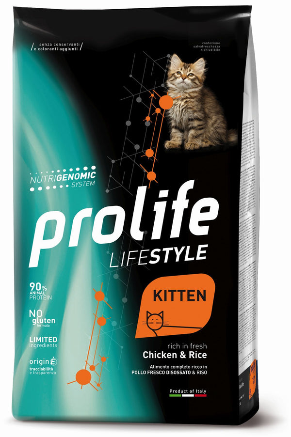 PROLIFE GATTO LIFESTYLE KITTEN POLLO & RISO 400 GR