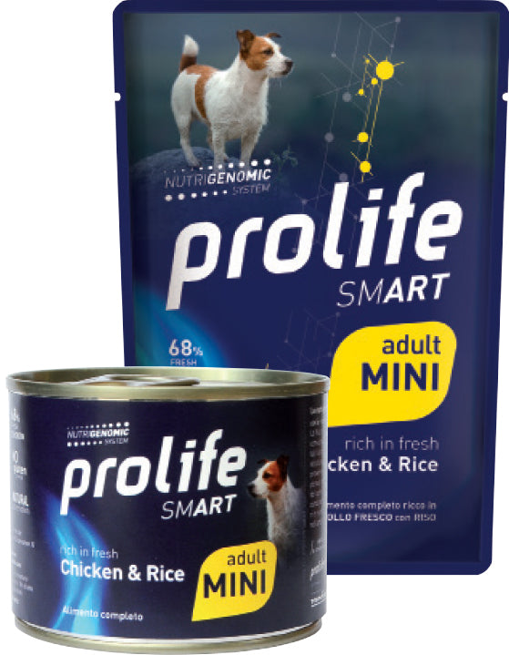 PROLIFE CANE SMART ADULTO MINI POLLO & RISO BUSTA 100 GR