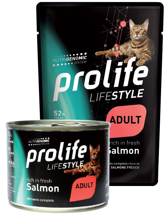 PROLIFE GATTO LIFESTYLE ADULTO SALMONE BUSTA 85 GR
