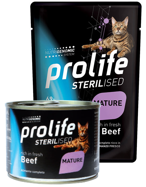 PROLIFE GATTO STERILISED MATURE MANZO BUSTA 85 GR