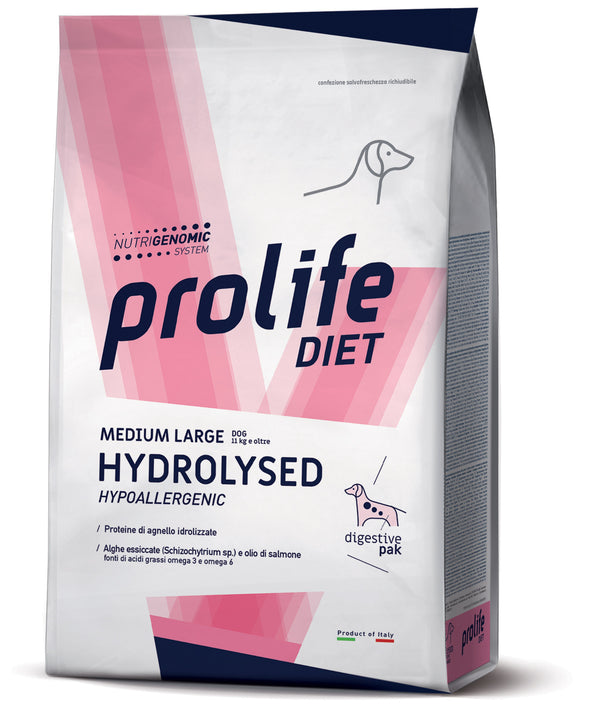 PROLIFE CANE DIET HYDROLISED MEDIUM&LARGE AGNELLO 8 KG