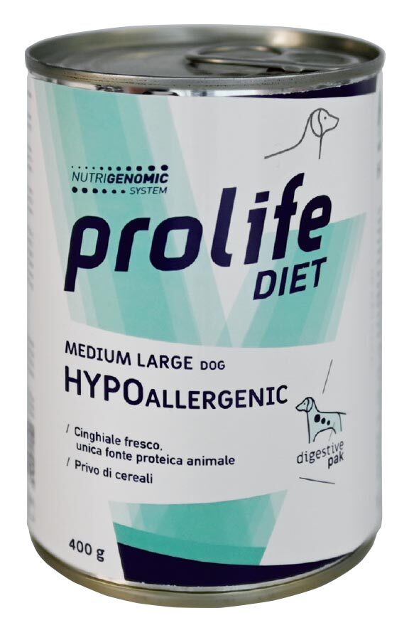 PROLIFE CANE DIET HYPOALLERGENIC MEDIUM/LARGE LATTINA 400 GR