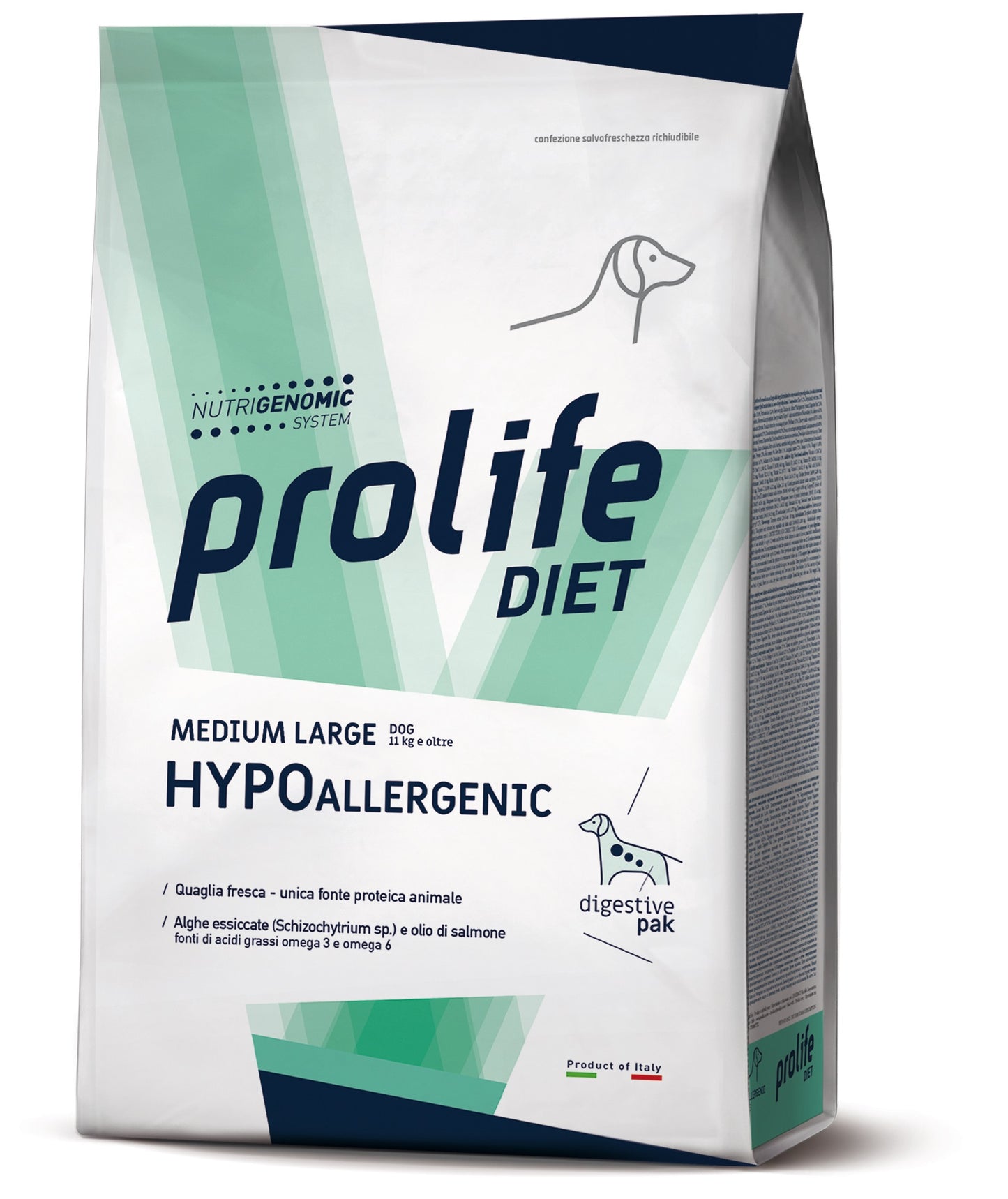 PROLIFE CANE DIET HYPOALLERGENIC MEDIUM&LARGE QUAGLIA 2 KG