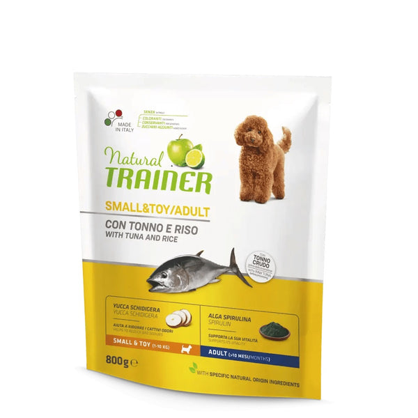 TRAINER CANE NATURAL ADULTO SMALL&TOY TONNO & RISO 800 GR