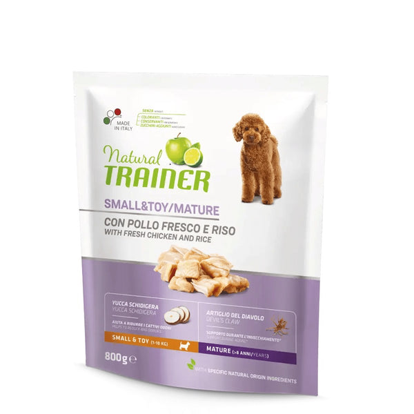 TRAINER CANE NATURAL MATURE SMALL&TOY POLLO & RISO 800 GR