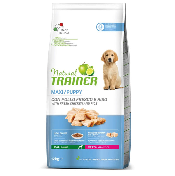 TRAINER CANE NATURAL PUPPY MAXI POLLO & RISO 12 KG