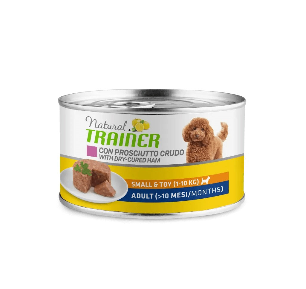TRAINER CANE NATURAL ADULTO SMALL&TOY PROSCIUTTO CRUDO 150 GR