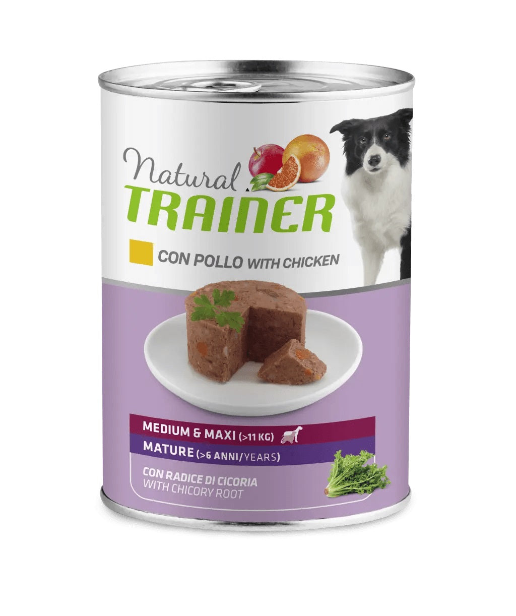 TRAINER CANE NATURAL MATURE MEDIUM&MAXI POLLO 400 GR