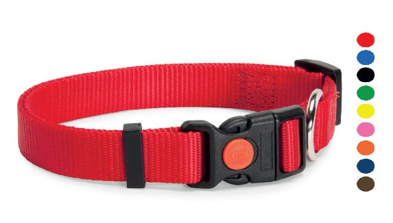 CAMON CANE COLLARE REGOLABILE SGANCIO RAPIDO 25 MM ROSA FLUO