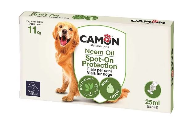 CAMON CANE SPOT-ON PROTECTION FIALE OLIO DI NEEM CF. (5x3 ML) >10 KG