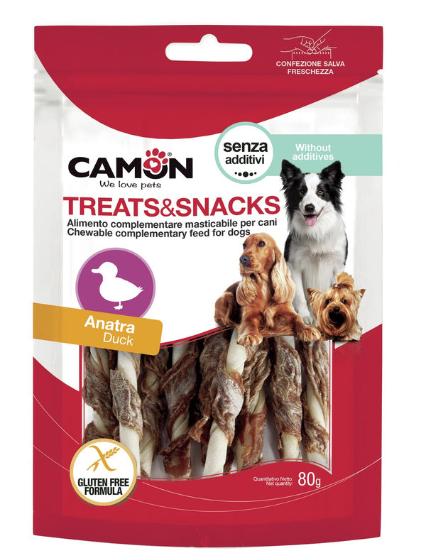 CAMON CANE SNACK OSSI ARROTOLATI CON ANATRA 80 GR