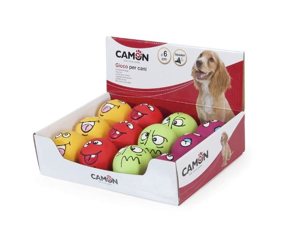 CAMON CANE GIOCO PALLA "EXPRESSION BALL" 6 CM (colori assortiti)