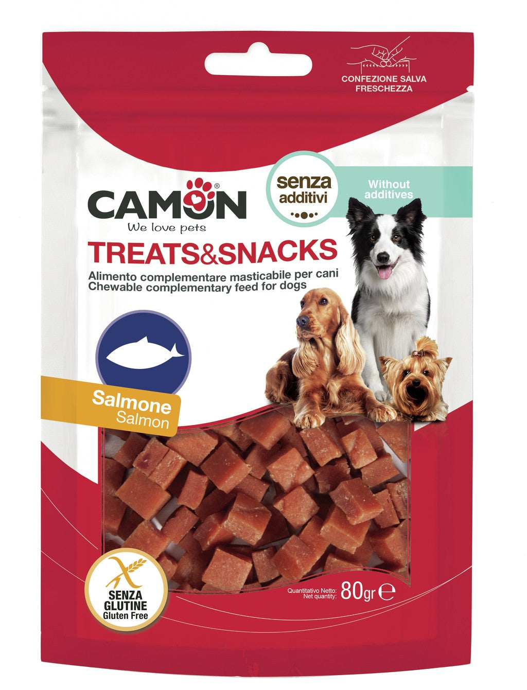 CAMON CANE SNACK DADINI AL SALMONE 80 GR