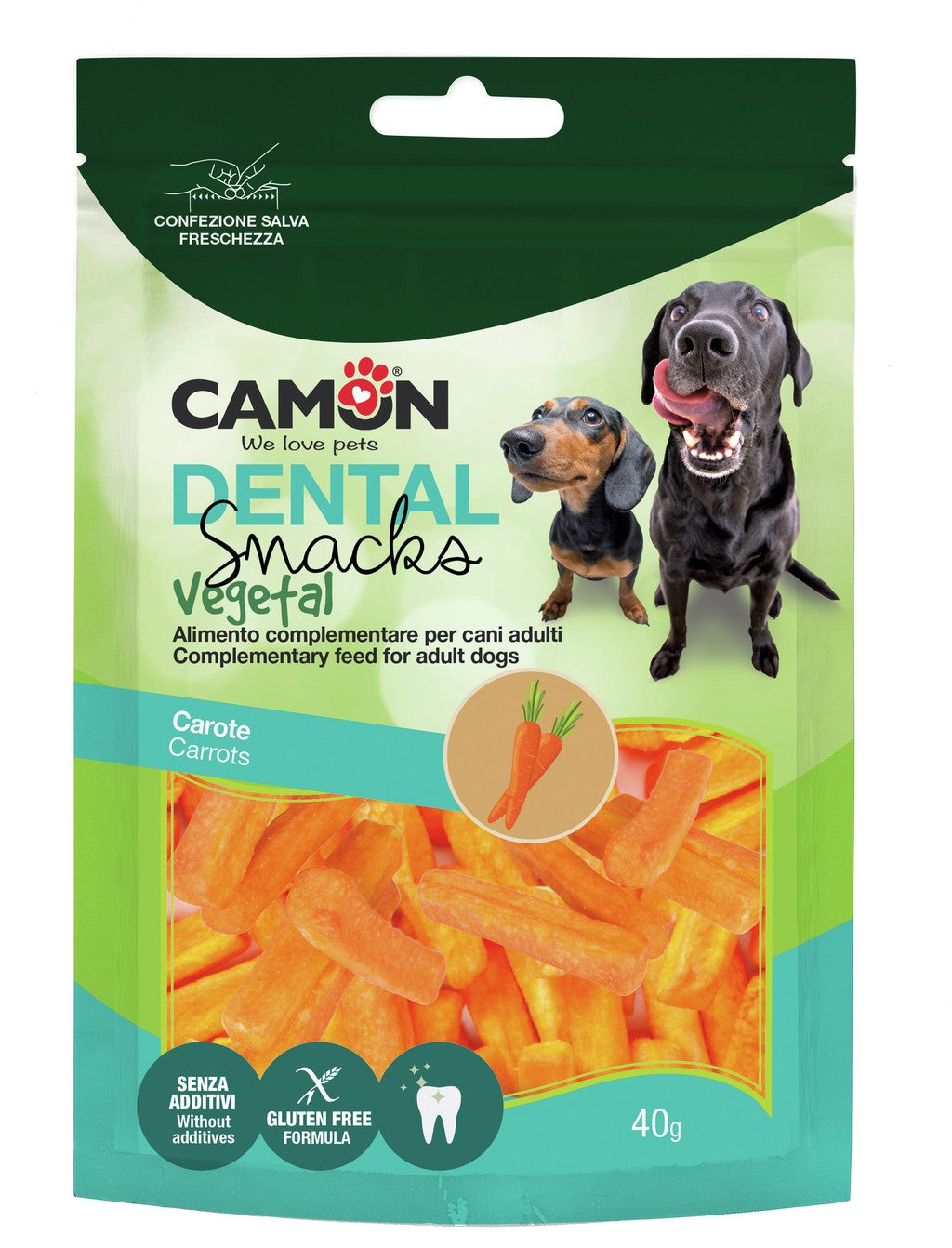CAMON CANE SNACK CAROTINE CRISPY 40 GR