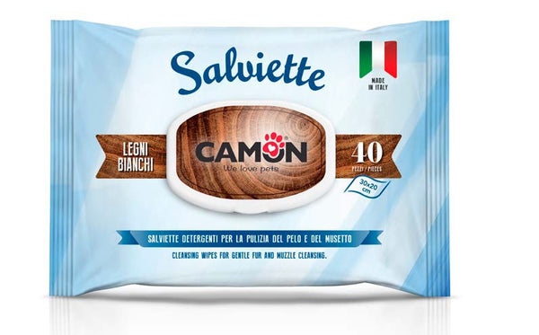 Camon Salviette Detergenti 40 PZ Legni Bianchi