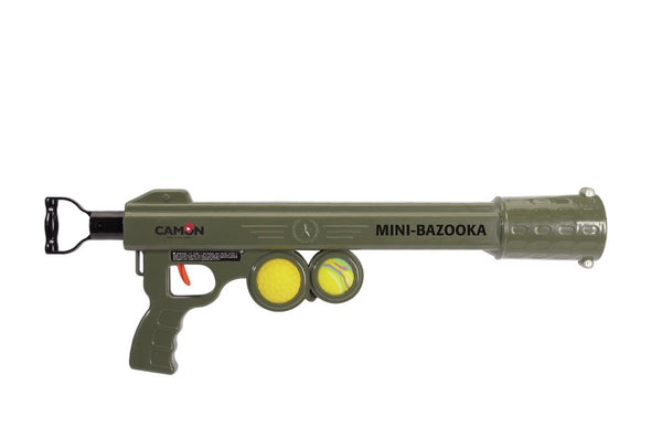 CAMON CANE GIOCO LANCIAPALLINE AUTOMATICO MINI BAZOOKA CON 2 PALLINE
