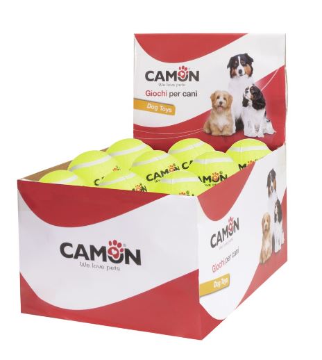 CAMON CANE GIOCO PALLA DA TENNIS CON SQUEKER 7,5 CM