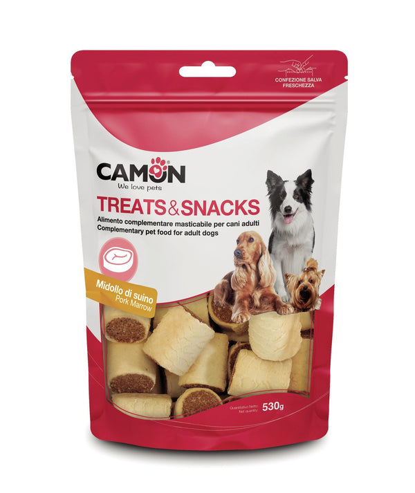 CAMON CANE SNACK BISCOTTO ROLLOS AL MIDOLLO DI SUINO 530 GR
