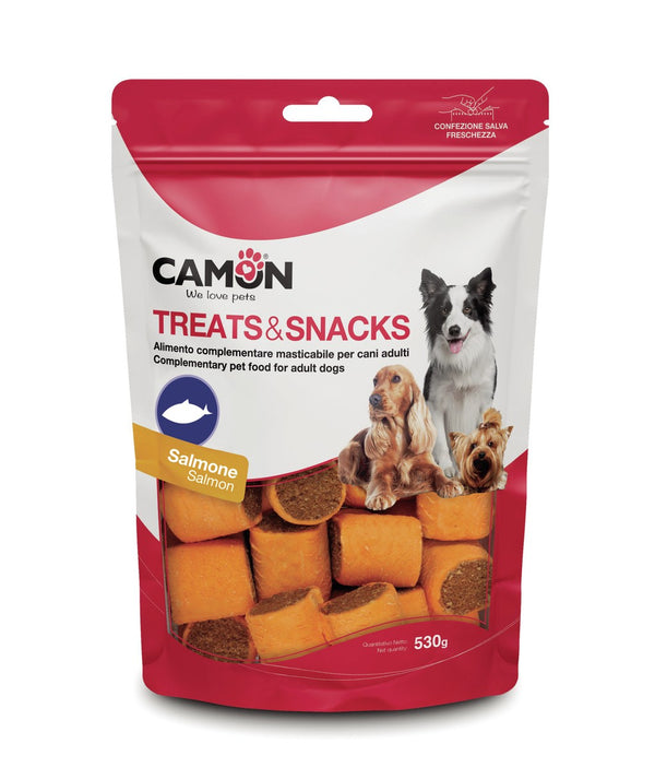 CAMON CANE SNACK BISCOTTO ROLLOS AL SALMONE 530 GR