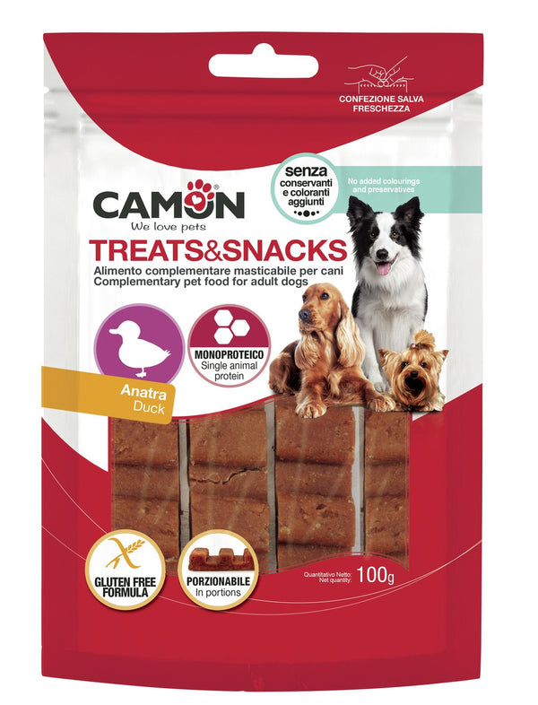 CAMON CANE SNACK BARRETTA DI ANATRA PORZIONABILE CF. (4 PZ) 100 GR