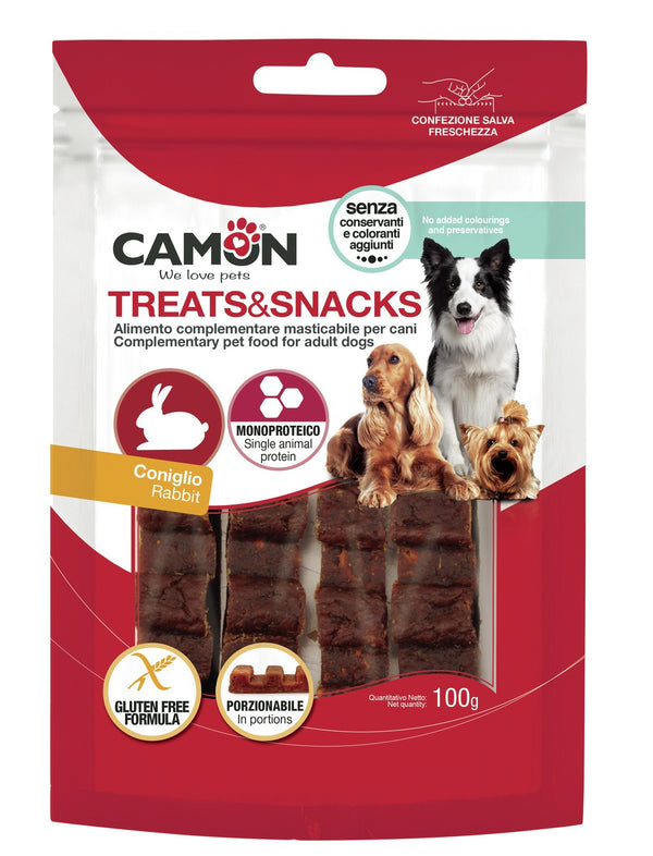CAMON CANE SNACK BARRETTA DI CONIGLIO PORZIONABILE CF. (4 PZ) 100 GR