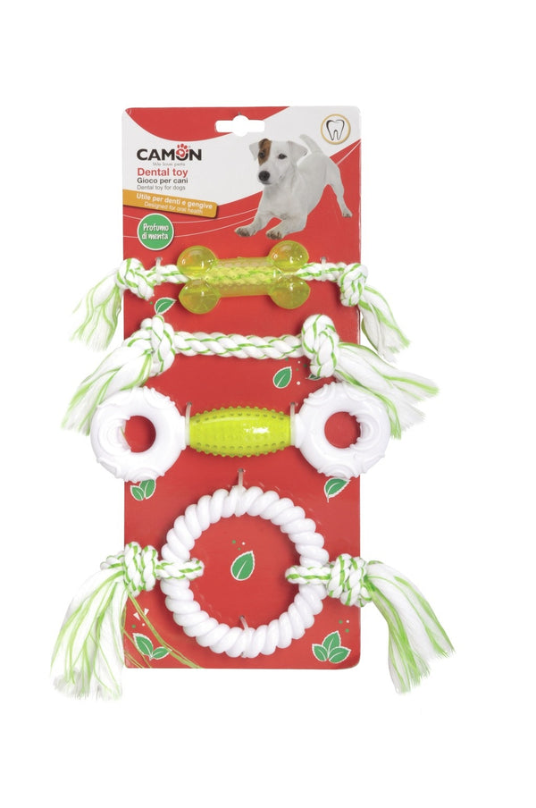 CAMON CANE GIOCO KIT GIOCHI DENTALI PROFUMO MENTA CF. (4 PZ)