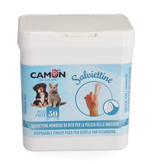 CAMON SALVIETTE DA DITO PER LA PULIZIA ORECCHIE CF. 50 PZ