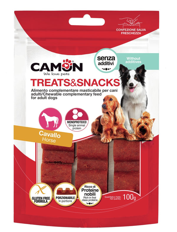CAMON CANE SNACK BARRETTA DI CAVALLO PORZIONABILE CF. (4 PZ) 100 GR