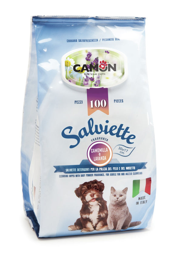 CAMON SALVIETTE DETERGENTI 100 PZ LAVANDA & CAMOMILLA