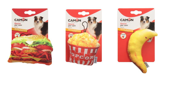 CAMON CANE GIOCO ALIMENTI CON SQUEAKER 8/13 CM (soggetti assortiti)