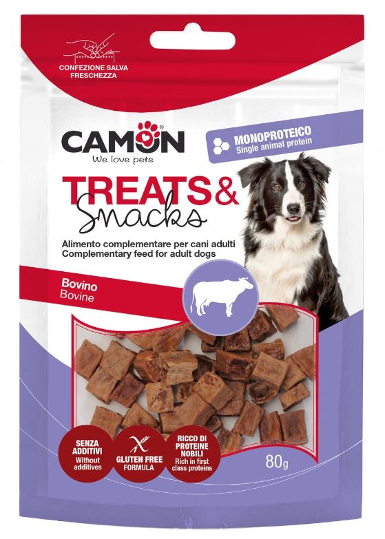 CAMON CANE SNACK DADINI DI MANZO 80 GR