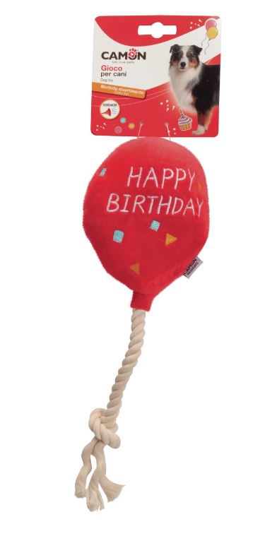 CAMON CANE GIOCO PALLONCINO "HAPPY BIRTHDAY" 30 CM