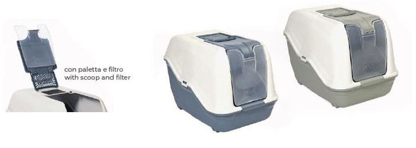 LEO PET GATTO LETTIERA IGIENICA "NETTA" 54x39x40 CM (colori assortiti)