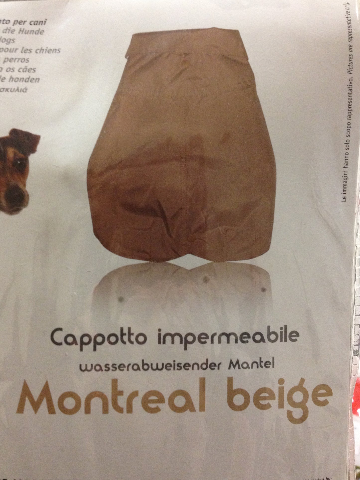 CAPPOTTO IMPERMEABILE MONTREAL BEIGE 20 cm