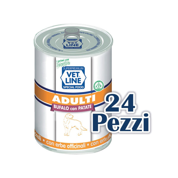 VETLINE CANE ADULTO BUFALO & PATATE 400 GR
