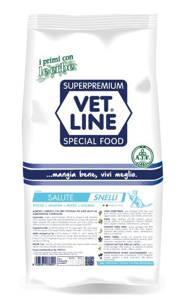 VETLINE GATTO SALUTE SNELLI CON POLLO,ANATRA,PESCE&FEGATO 3 KG