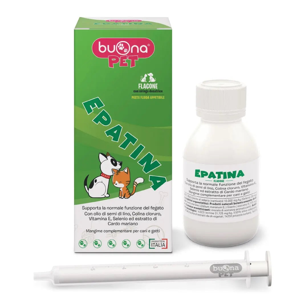 Flacone Epatina Pasta Fluida mangime complementare cane e gatto 60 g