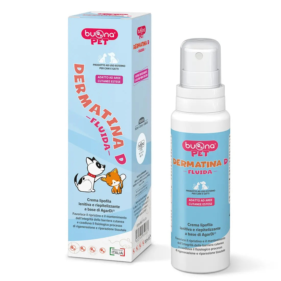 DERMATINA D CREMA FLUIDA cane e gatto 100 ML