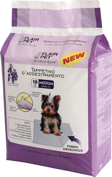 PETS&HUGS TAPPETINO LUXURY HYGIENIC FRAGRANZA LAVANDA 90x60 10 PZ