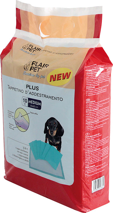 PETS&HUGS TAPPETINO IGIENICO PLUS 60x60 CM 10 PZ