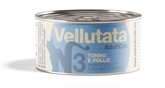 NATURAL CODE GATTO LATTINA (V3) VELLUTATA TONNO & POLLO 85 GR