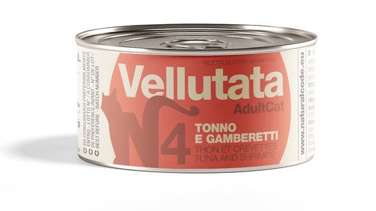 NATURAL CODE GATTO LATTINA (V4) VELLUTATA TONNO & GAMBERETTI 85 GR