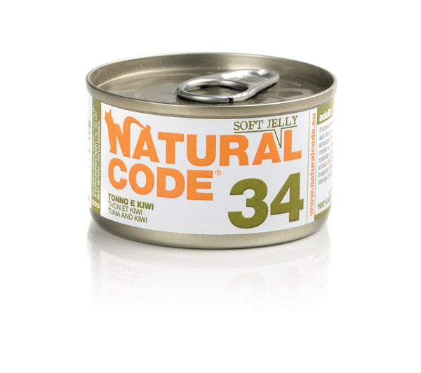 NATURAL CODE GATTO LATTINA (34) ADULTO TONNO & KIWI 85 GR