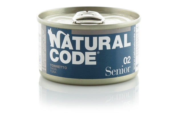 NATURAL CODE GATTO LATTINA (S02) SENIOR TONNETTO 85 GR