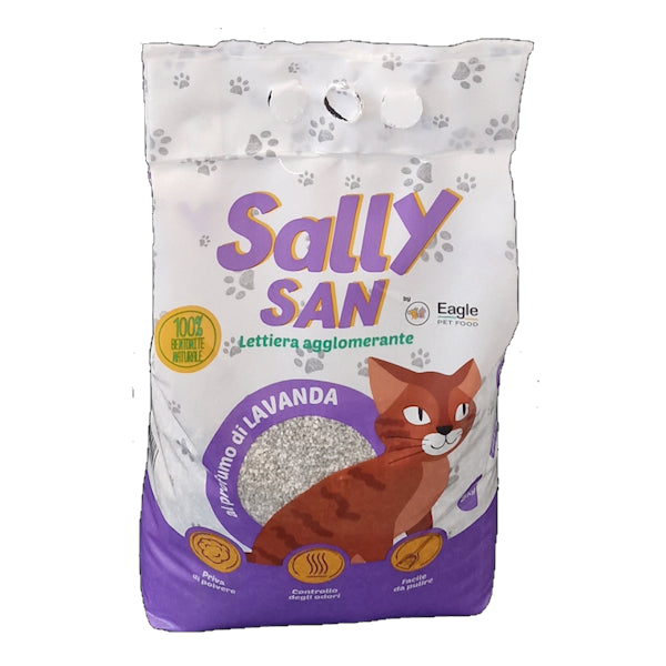 SALLY SAN GATTO LETTIERA AGGLOMERANTE LAVANDA 5 KG