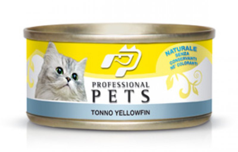 Pet Professional Gatto Adulto Tonno Yellowfin Lattina 70 g