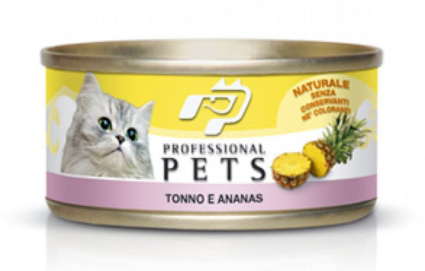 PET PROFESSIONAL GATTO ADULTO TONNO & ANANAS LATTINA 70 GR