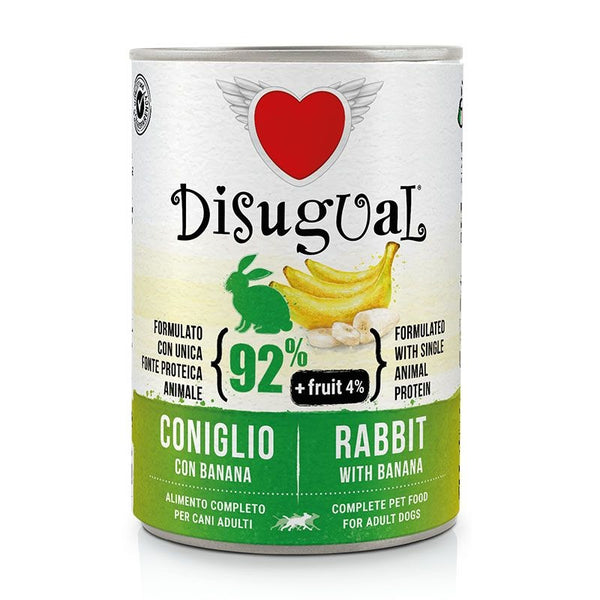 DISUGUAL CANE FRUIT ADULTO CONIGLIO & BANANA LATTINA 400 GR